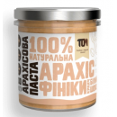  Арахісова паста Tom кранч фініки білий шоколад 300г